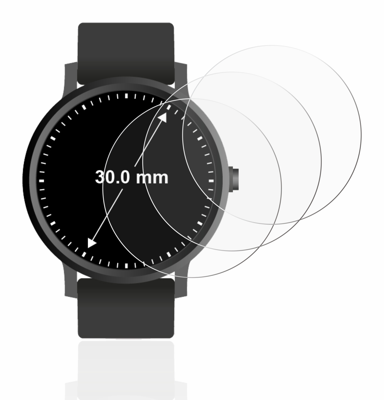 Schutzfolie für Armbanduhren universal alle Größen - Bild 38 von 180