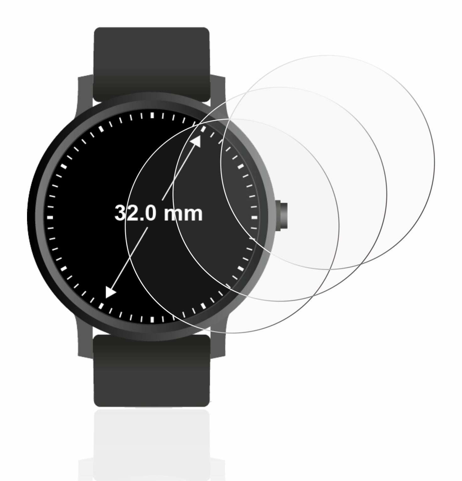 Schutzfolie für Armbanduhren universal alle Größen - Bild 110 von 180