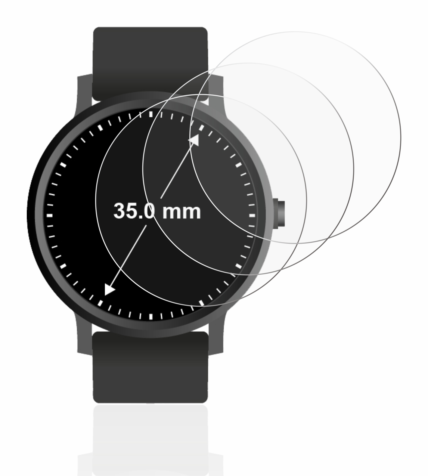 Schutzfolie für Armbanduhren universal alle Größen - Bild 26 von 180