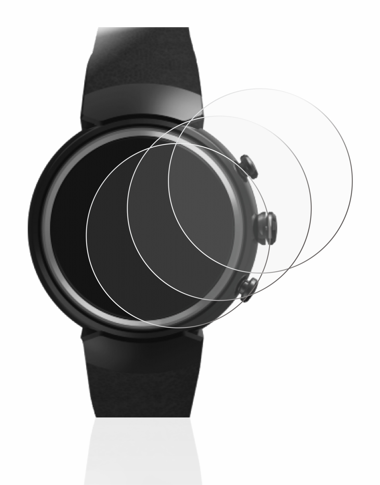 Schutzfolie für Smartwatch Garmin Polar Samsung Fossil Letsfit Xiaomi Huawei - Zdjęcie 24 z 436