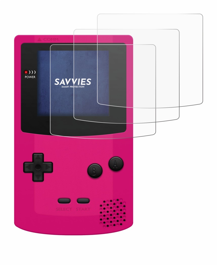 Image of the device Nintendo Gameboy Color with a wide variety of screen protectors.
