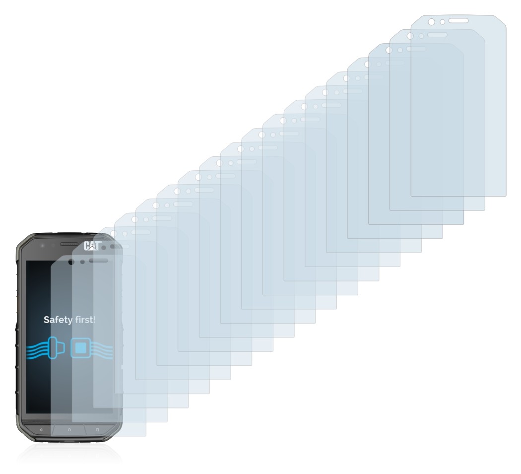 Immagine del dispositivo Caterpillar Cat S31 con un'ampia varietà di protezioni per lo schermo.