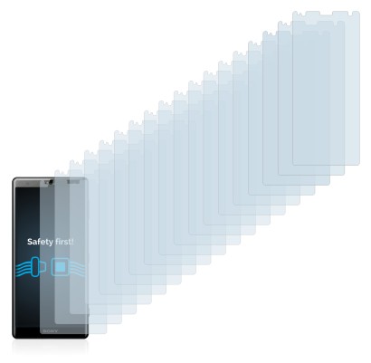Image of the device Sony Xperia XZ2 with a wide variety of screen protectors.