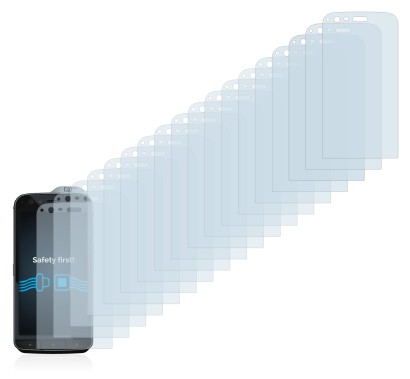 Abbildung des Geräts Caterpillar Cat S61 mit einer Vielzahl des Displayschutzes.