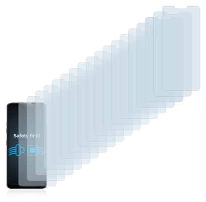 Immagine del dispositivo LG G7 ThinQ con un'ampia varietà di protezioni per lo schermo.