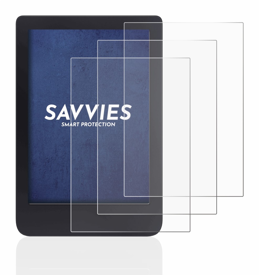 Immagine del dispositivo Tolino Shine 3 con un'ampia varietà di protezioni per lo schermo.