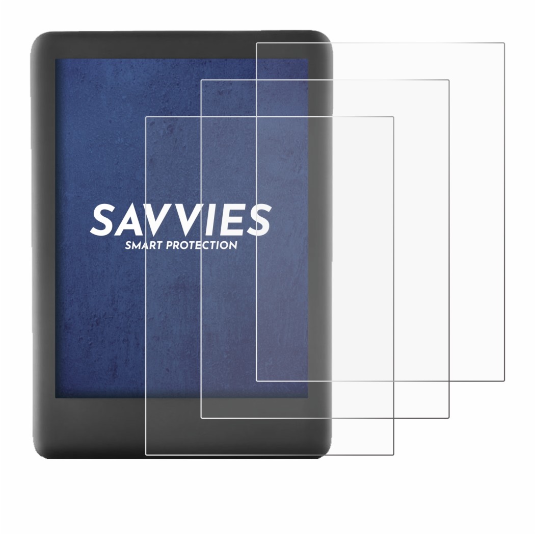 Imagen del dispositivo Amazon Kindle 2019 (10a Gen.) con una amplia variedad de protectores de pantalla.