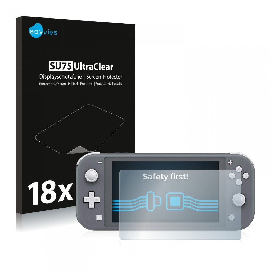 18x Savvies SU75 Film de protection d'écran pour Nintendo Switch