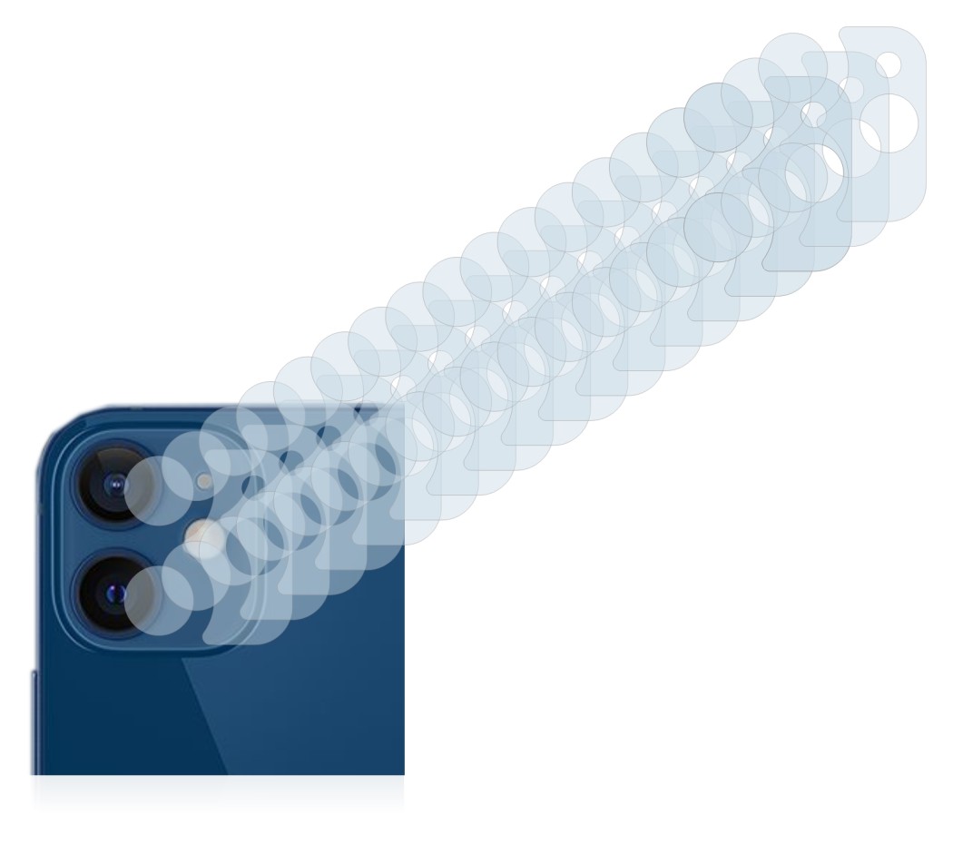 Image of the device Apple iPhone 12 (ONLY Camera Lens) with a wide variety of screen protectors.