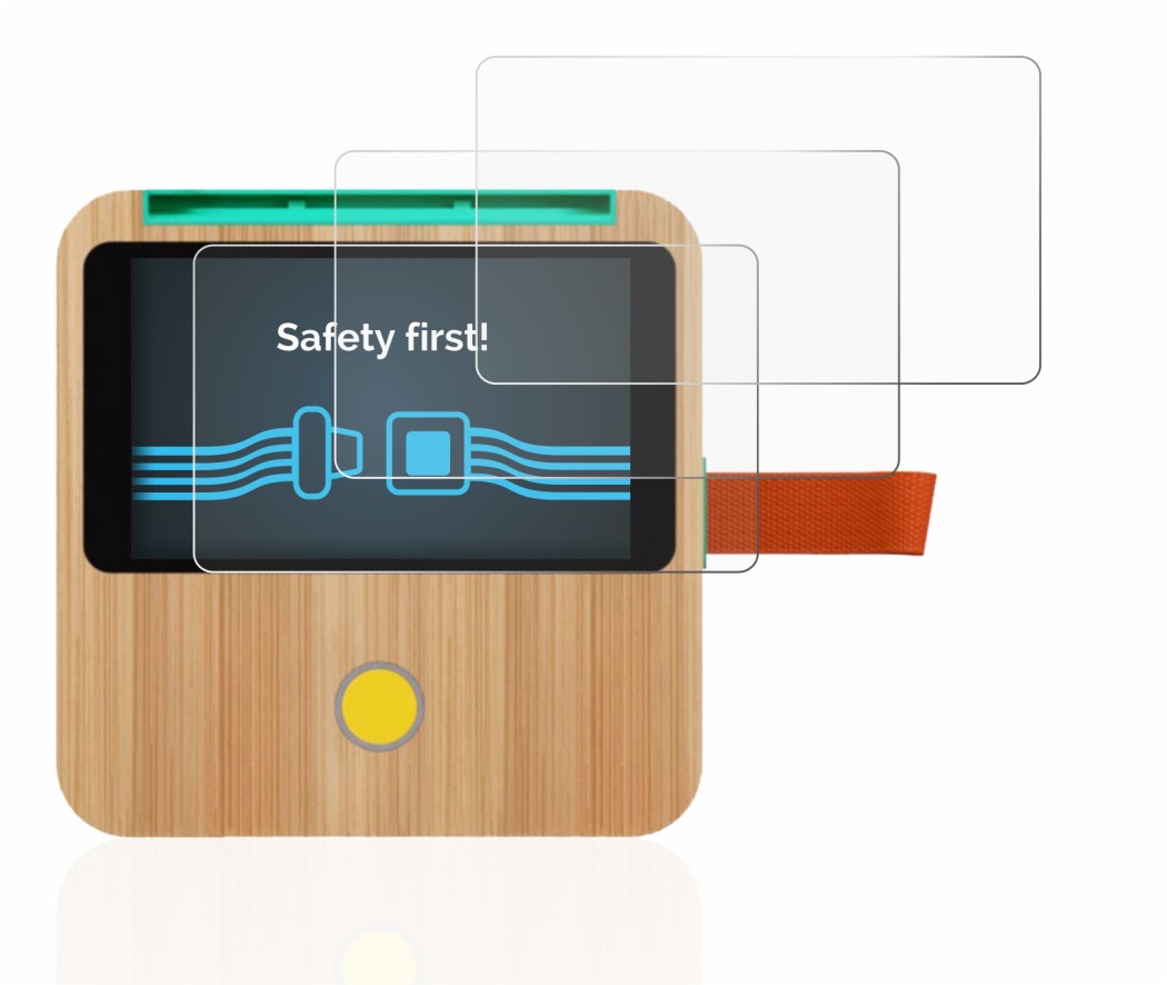 Image of the device tigerbox Touch with a wide variety of screen protectors.