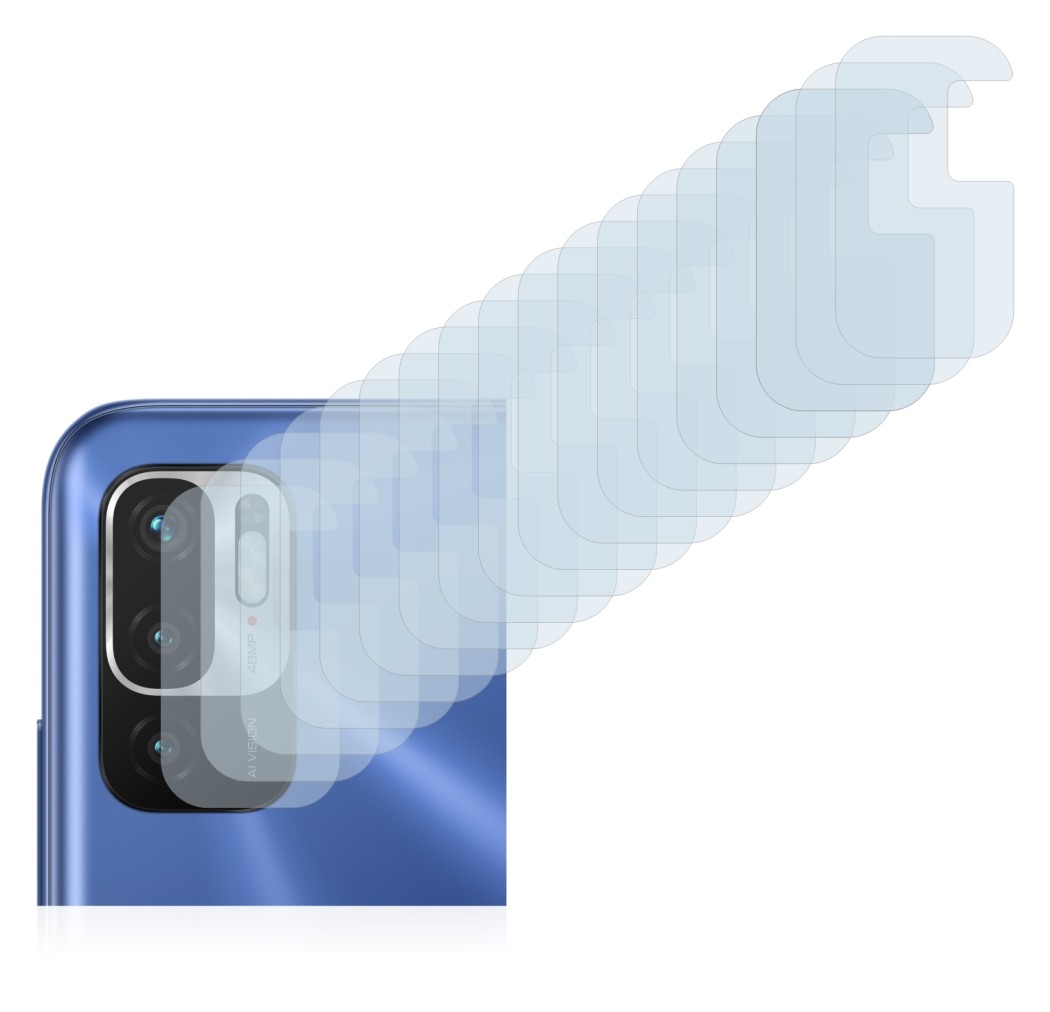 Imagen del dispositivo Xiaomi Redmi Note 10 5G (SÓLO Cámara) con una amplia variedad de protectores de pantalla.