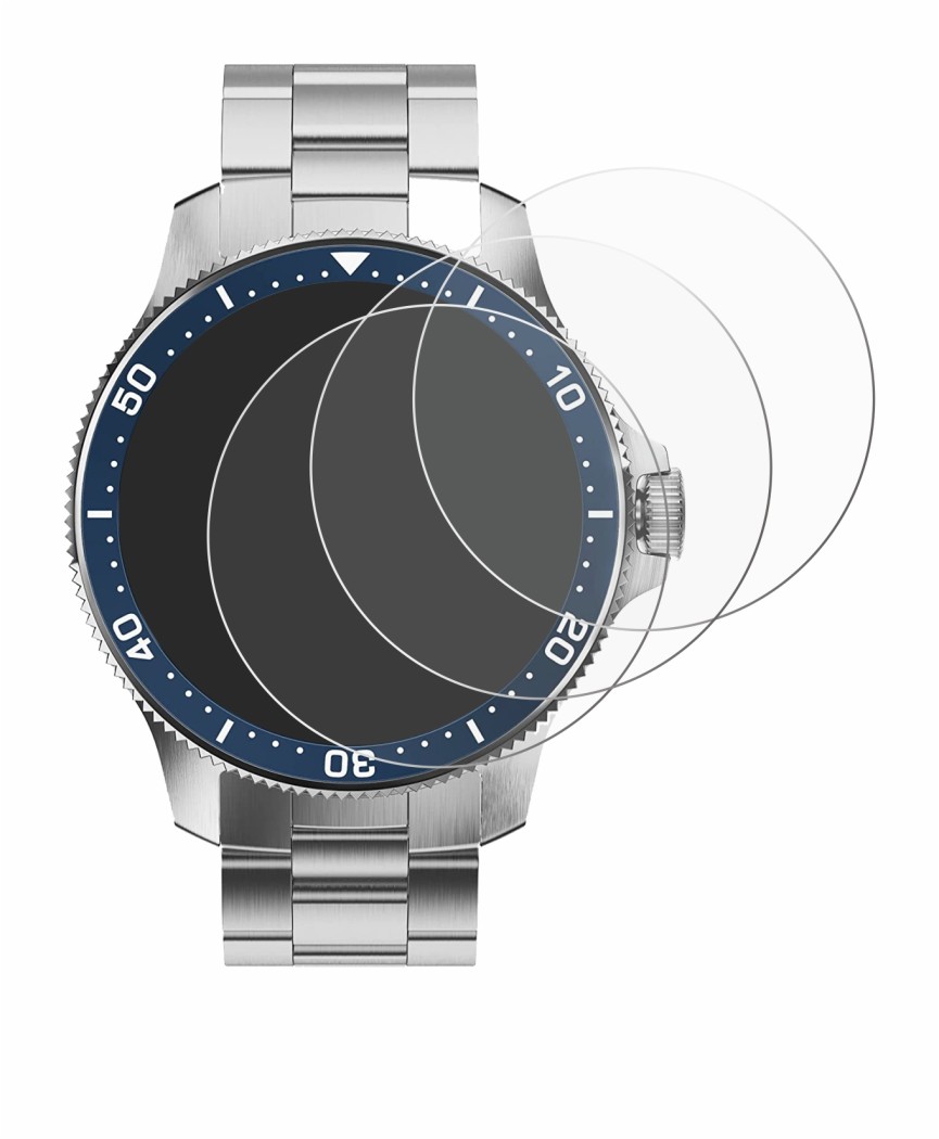 Imagen del dispositivo Withings ScanWatch Horizon (43 mm) con una amplia variedad de protectores de pantalla.