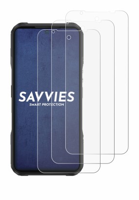 Immagine del dispositivo Doogee V20 con un'ampia varietà di protezioni per lo schermo.