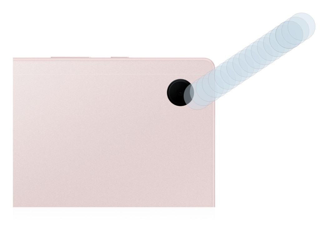 Immagine del dispositivo Samsung Galaxy Tab A8 WiFi (SOLO Fotocamera) con un'ampia varietà di protezioni per lo schermo.