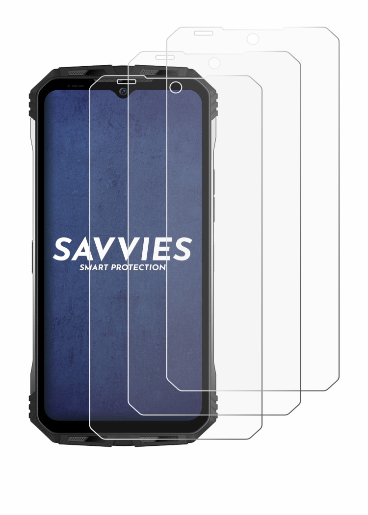 Immagine del dispositivo Doogee S100 con un'ampia varietà di protezioni per lo schermo.