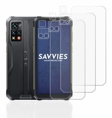 Immagine del dispositivo Blackview BV9200 (Fronte+Fotocamera) con un'ampia varietà di protezioni per lo schermo.
