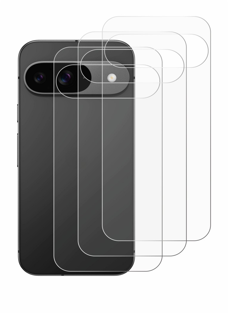 Image of the device Google Pixel 9 (Back) with a wide variety of screen protectors.