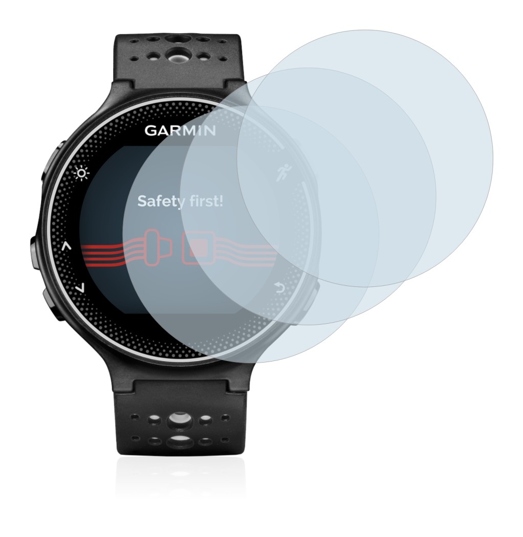 Image of the device Garmin Forerunner 230 with a wide variety of screen protectors.