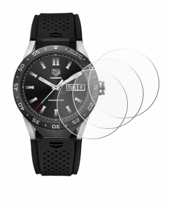 Image de l'appareil TAG Heuer Connected 46 avec une grande variété de protections d'écran.