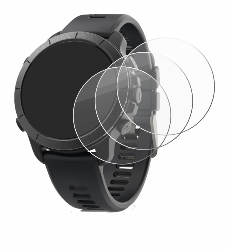 Image de l'appareil Wahoo Elemnt Rival avec une grande variété de protections d'écran.