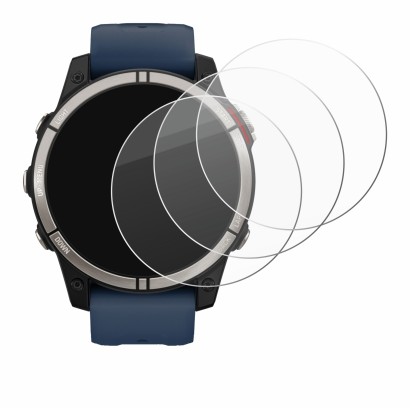 Image de l'appareil Garmin quatix 7 avec une grande variété de protections d'écran.