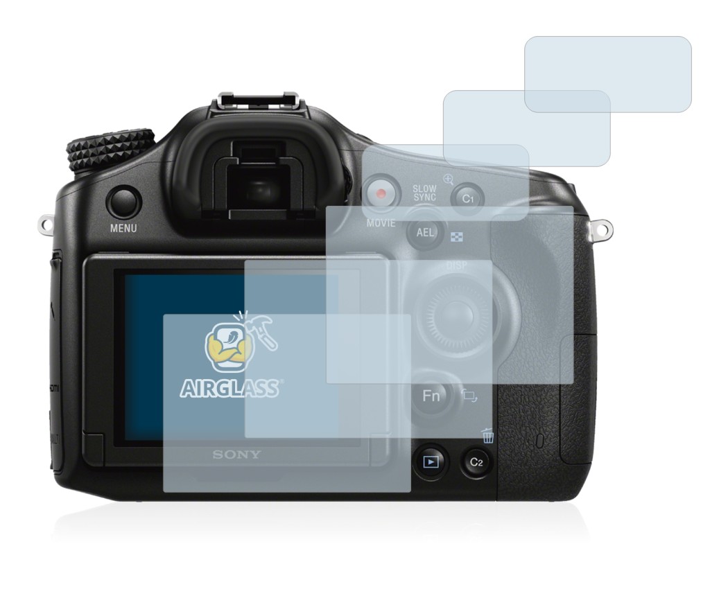 Imagen del dispositivo Sony Alpha 68 con una amplia variedad de protectores de pantalla.