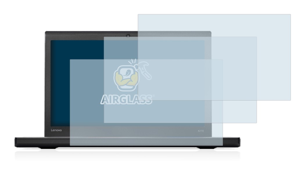 Image de l'appareil Lenovo ThinkPad X270 avec une grande variété de protections d'écran.