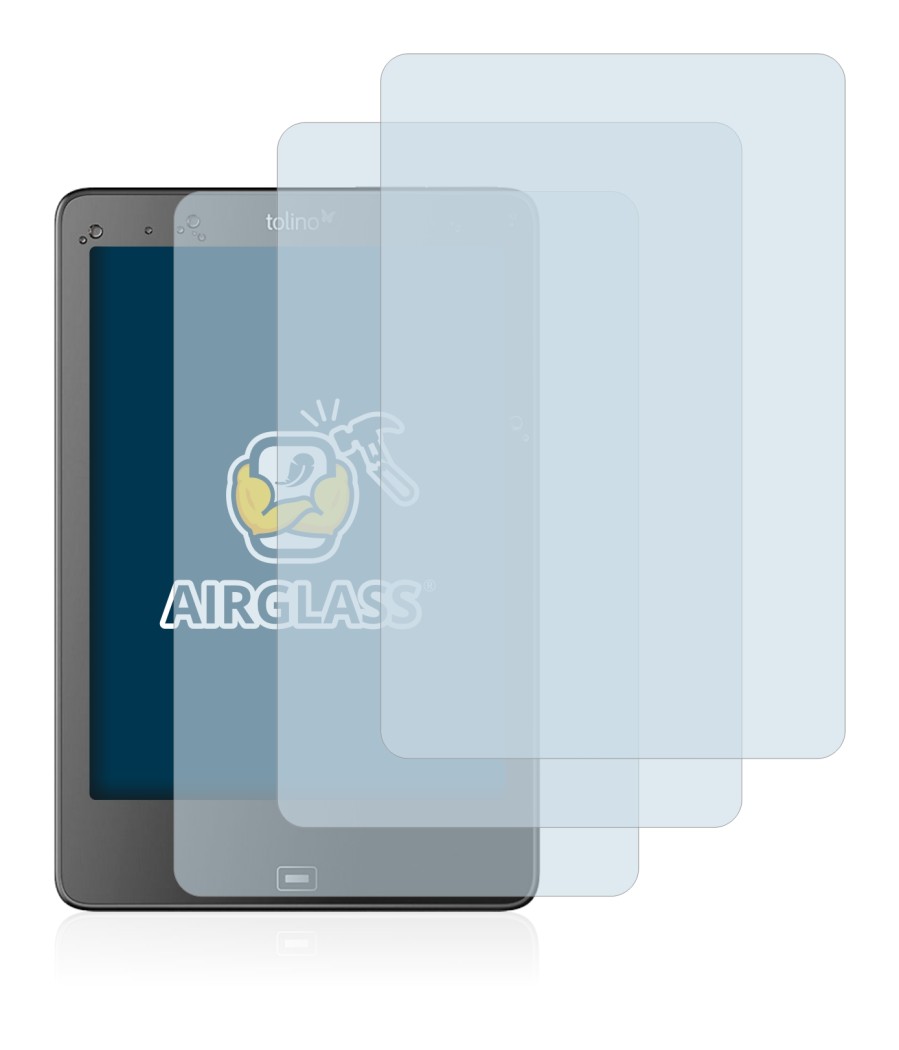 Immagine del dispositivo Tolino Epos con un'ampia varietà di protezioni per lo schermo.