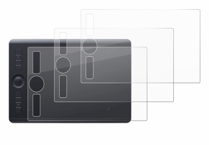 Abbildung des Geräts Wacom Intuos Pro M (2017) mit einer Vielzahl des Displayschutzes.