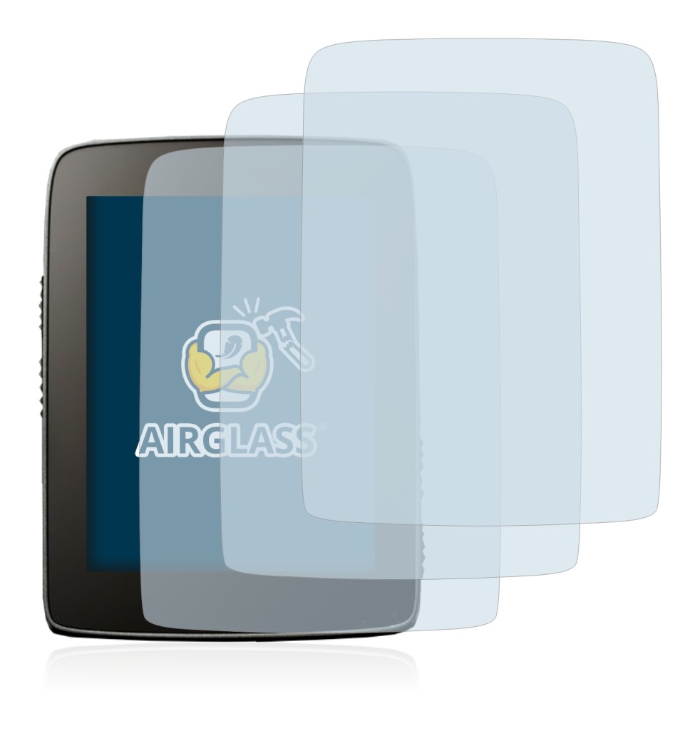 Abbildung des Geräts Hammerhead Karoo mit einer Vielzahl des Displayschutzes.