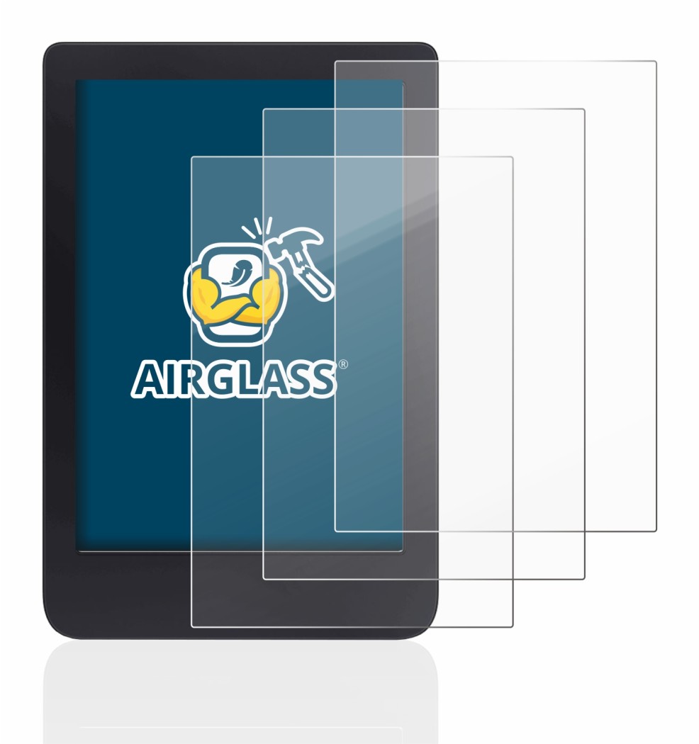 Imagen del dispositivo Tolino Shine 3 con una amplia variedad de protectores de pantalla.