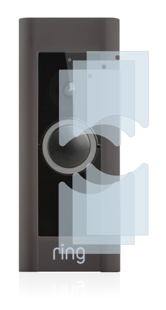 Image de l'appareil Ring Video Doorbell Pro avec une grande variété de protections d'écran.