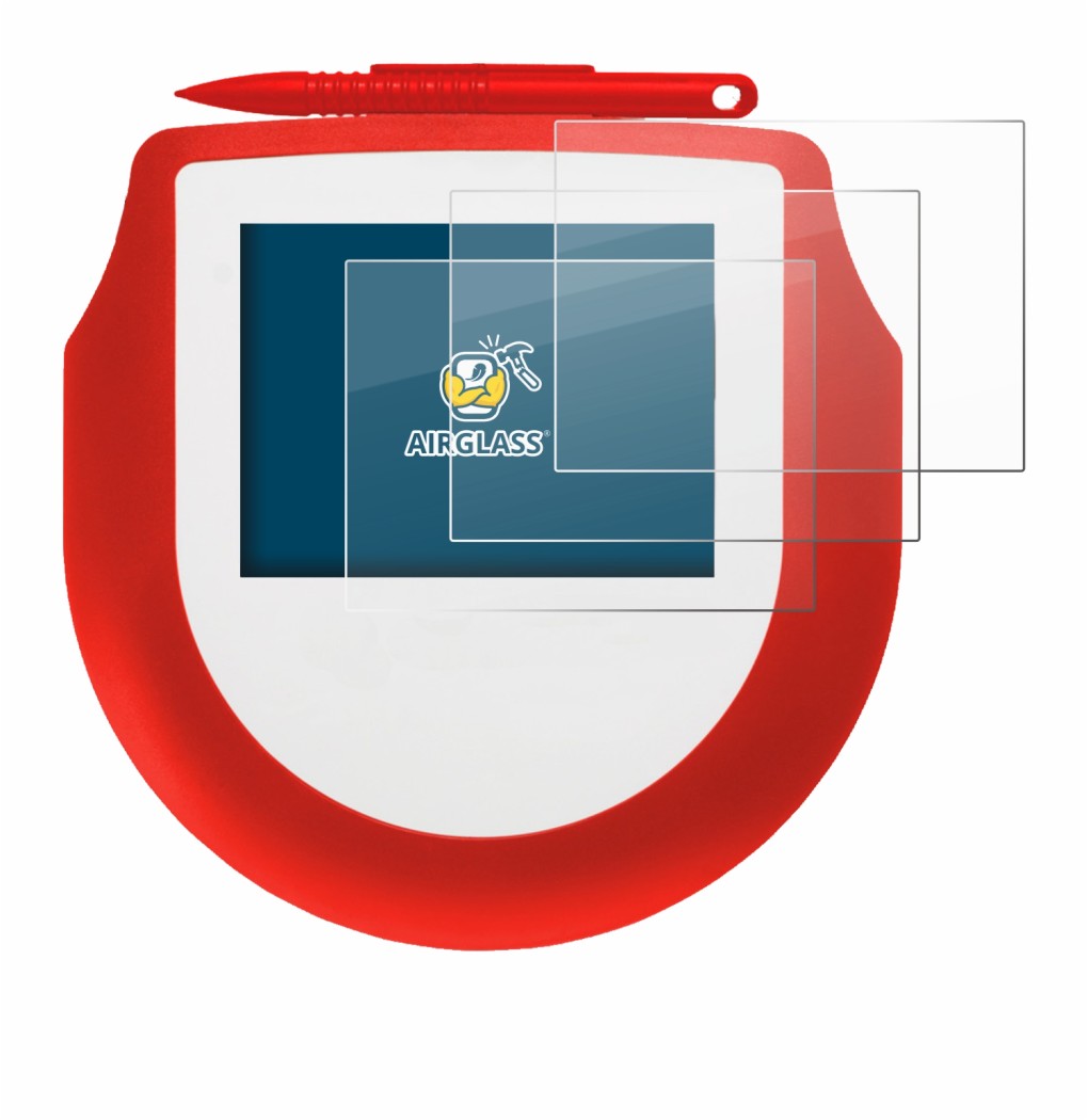 Image of the device Signotec Signature Pad Omega NFC with a wide variety of screen protectors.