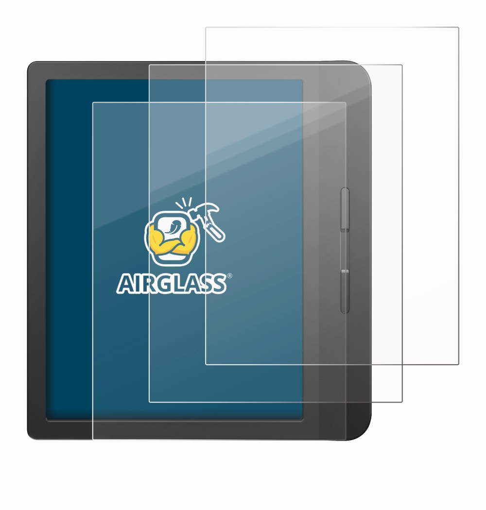 Image of the device Tolino Vision 5 with a wide variety of screen protectors.