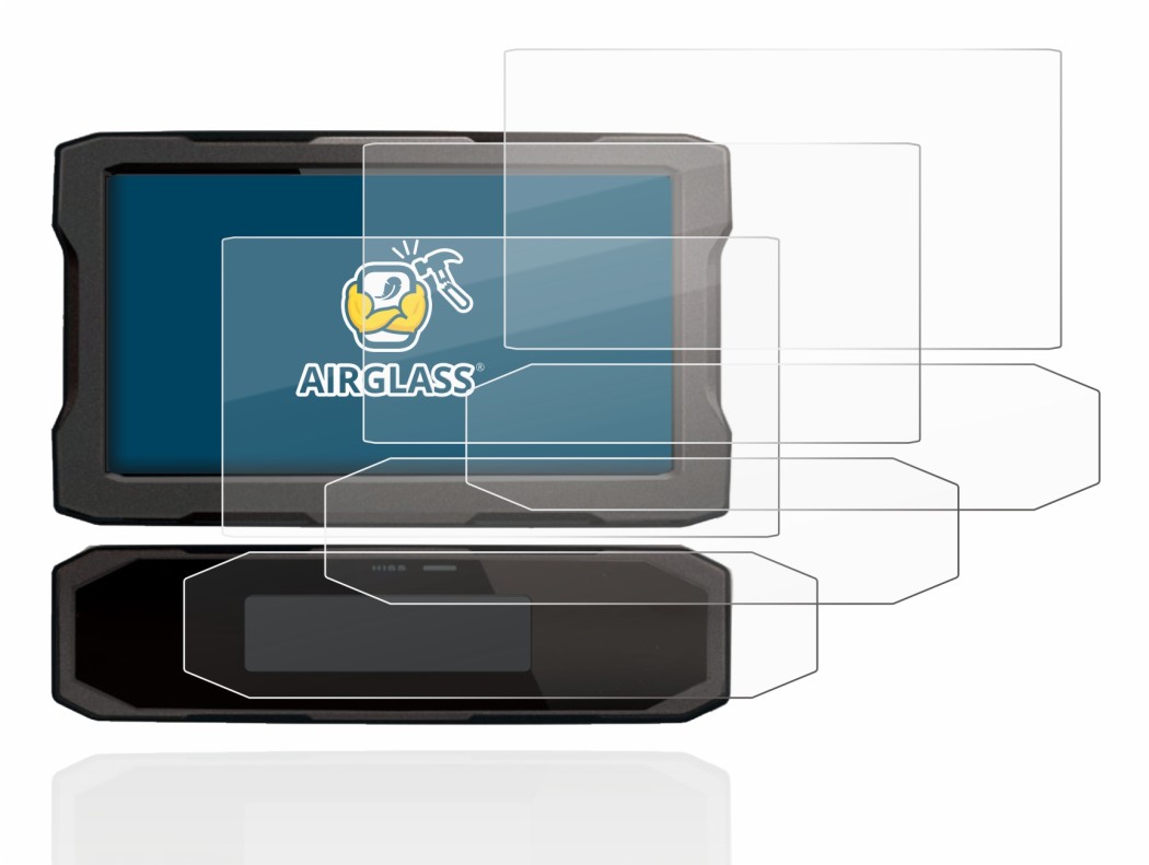 Abbildung des Geräts Honda CRF1100L 2020 Tachoanzeige mit einer Vielzahl des Displayschutzes.