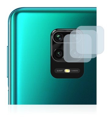 Abbildung des Geräts Xiaomi Redmi Note 9 Pro Max (NUR Kameraschutz) mit einer Vielzahl des Displayschutzes.