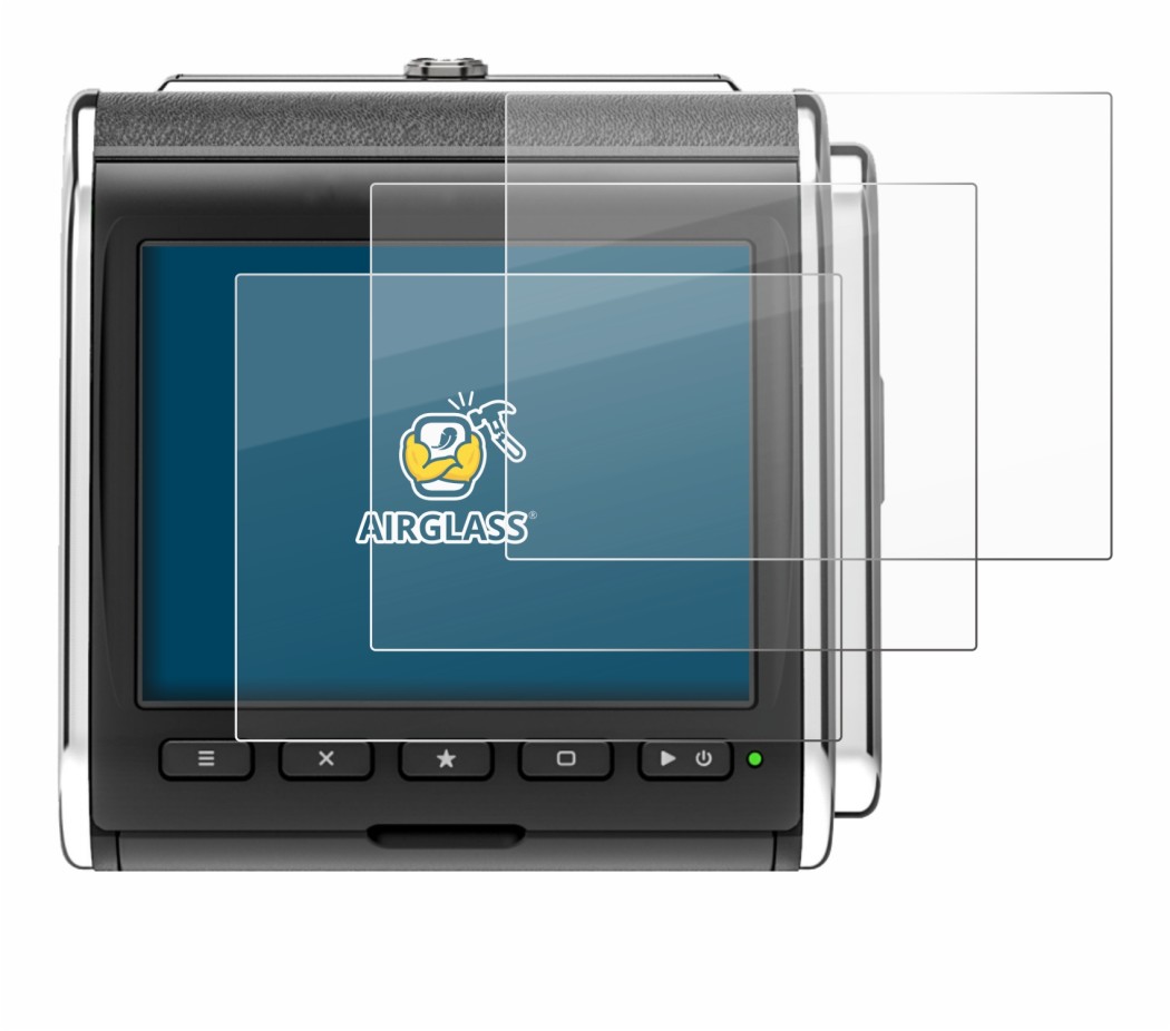 Abbildung des Geräts Hasselblad CFV II-2 50C 907X mit einer Vielzahl des Displayschutzes.