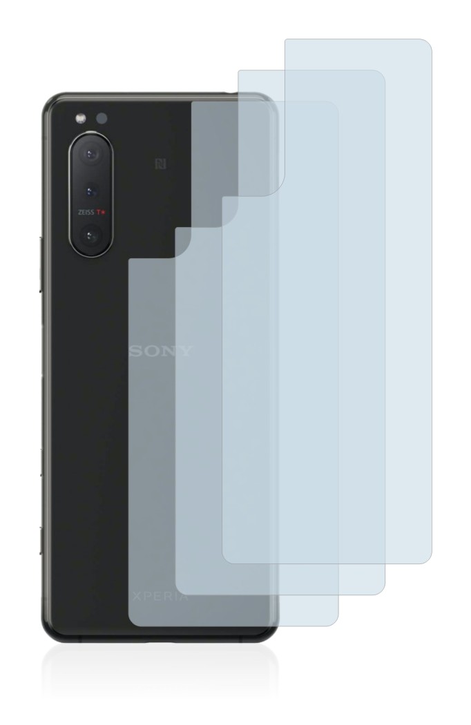 Immagine del dispositivo Sony Xperia 5 II (Posteriore) con un'ampia varietà di protezioni per lo schermo.