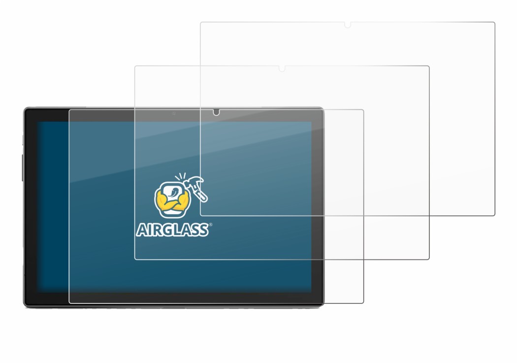 Image de l'appareil Blackview Tab 9 avec une grande variété de protections d'écran.