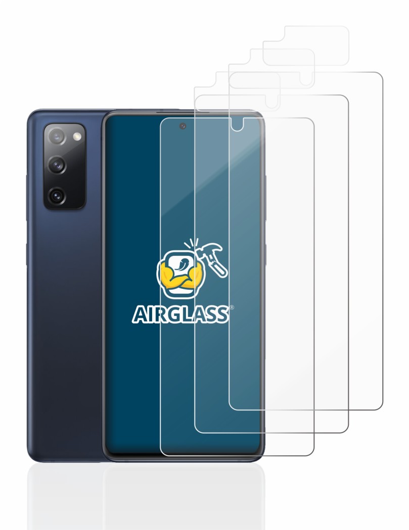 Image of the device Samsung Galaxy S20 FE (Front+Camera) with a wide variety of screen protectors.