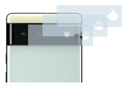 Imagen del dispositivo Google Pixel 6 (SÓLO Cámara) con una amplia variedad de protectores de pantalla.