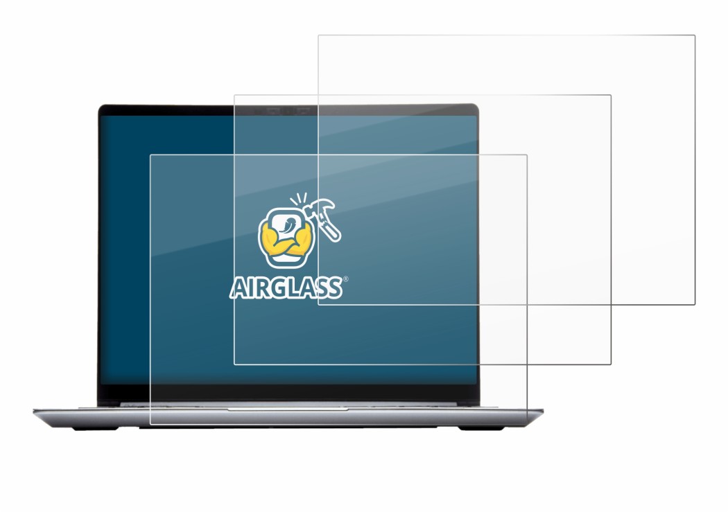 Image de l'appareil Framework Laptop 13 avec une grande variété de protections d'écran.