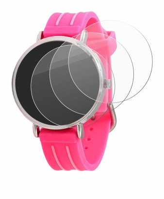 Immagine del dispositivo Kiddus Children's Learning Watch con un'ampia varietà di protezioni per lo schermo.