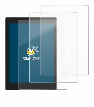 Abbildung des Geräts Boox Tab Mini C mit einer Vielzahl des Displayschutzes.