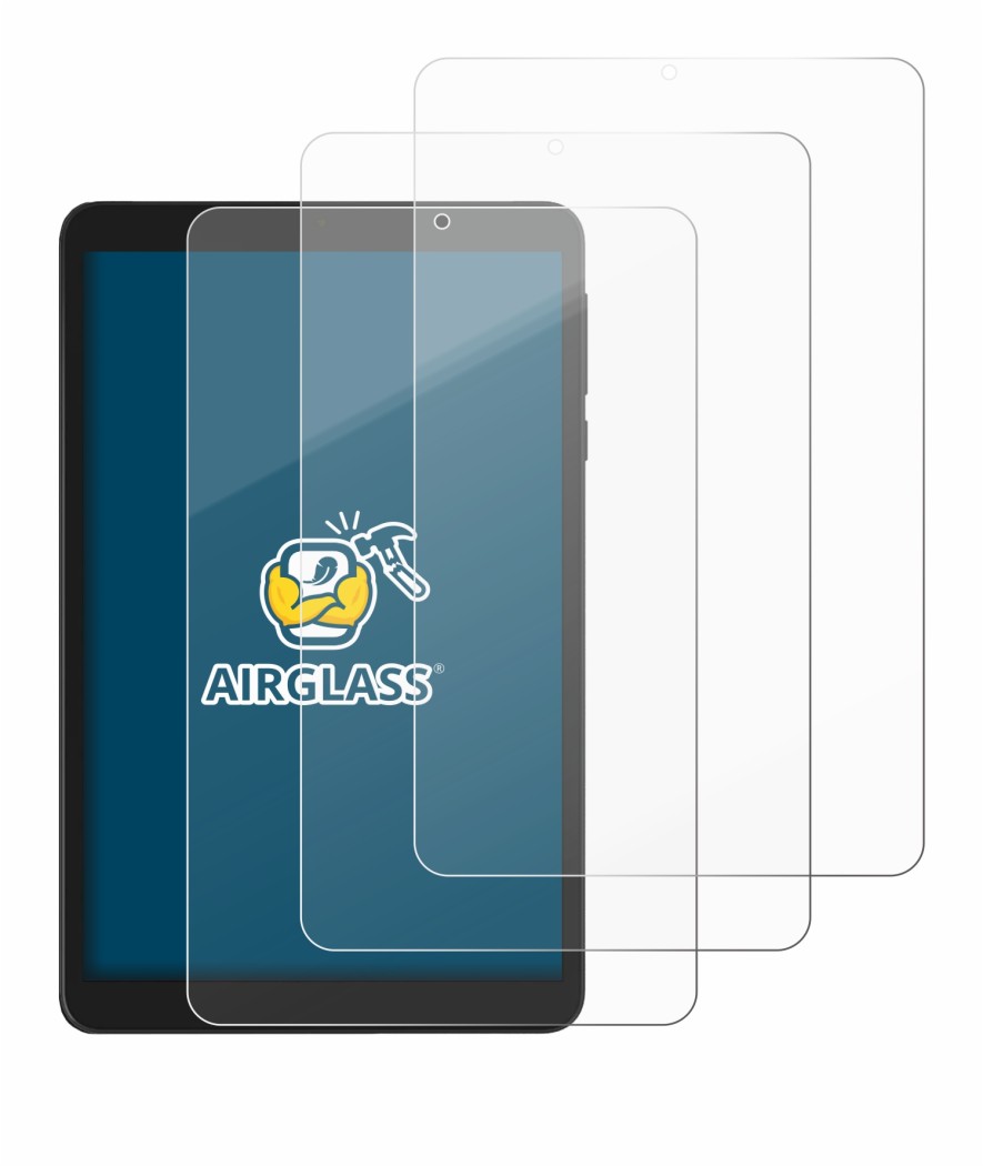 Immagine del dispositivo Doogee T20 Mini con un'ampia varietà di protezioni per lo schermo.