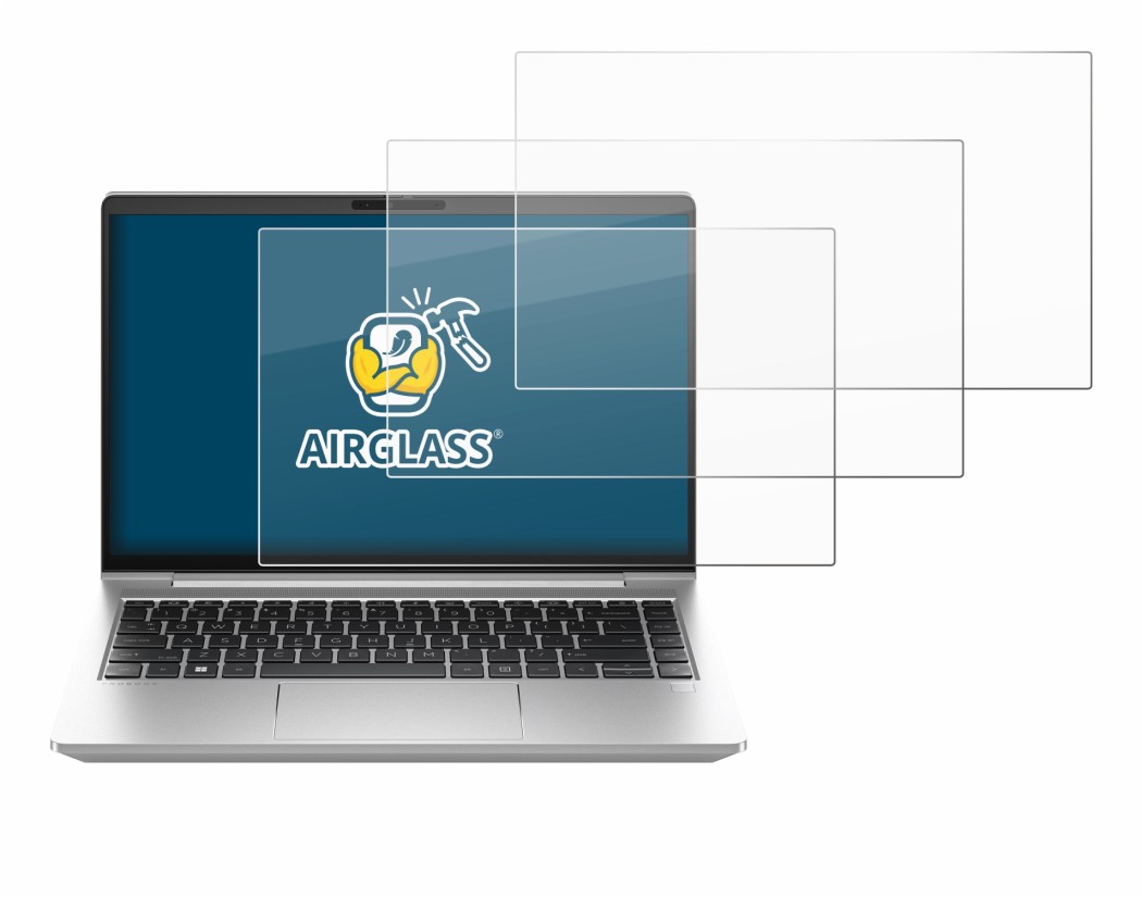 Immagine del dispositivo HP ProBook 440 G10 con un'ampia varietà di protezioni per lo schermo.