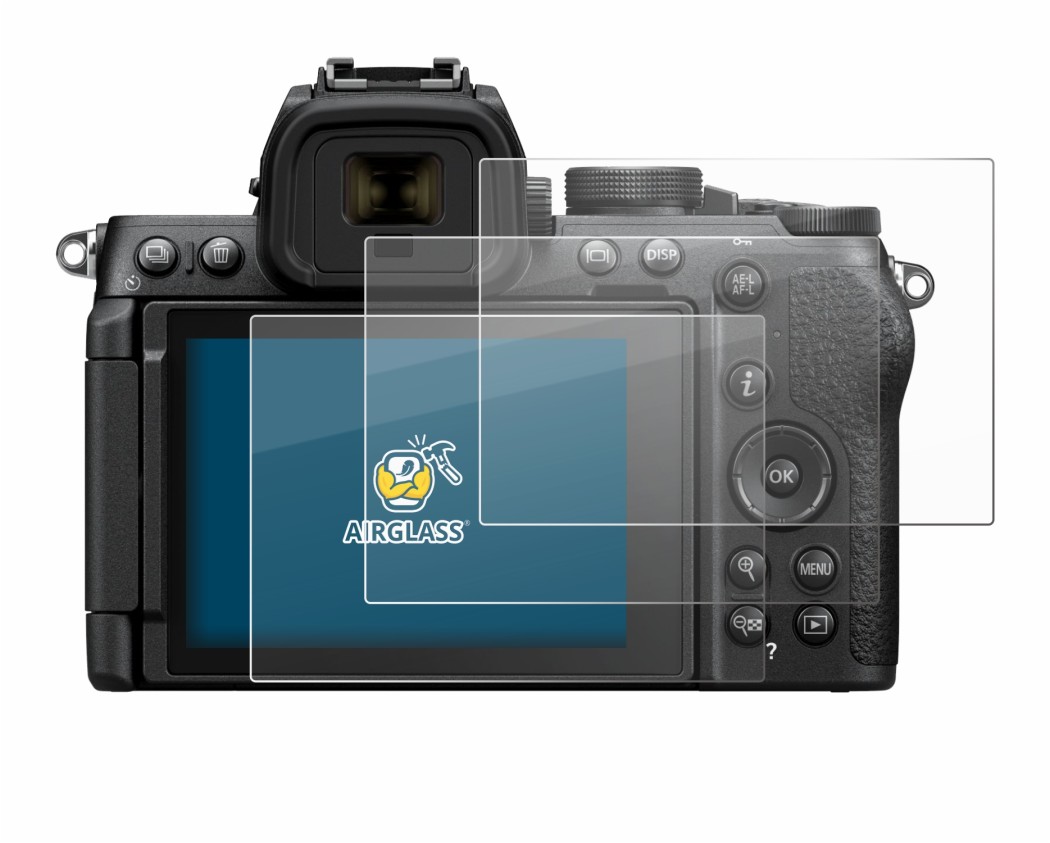 Image of the device Nikon Z50 II with a wide variety of screen protectors.