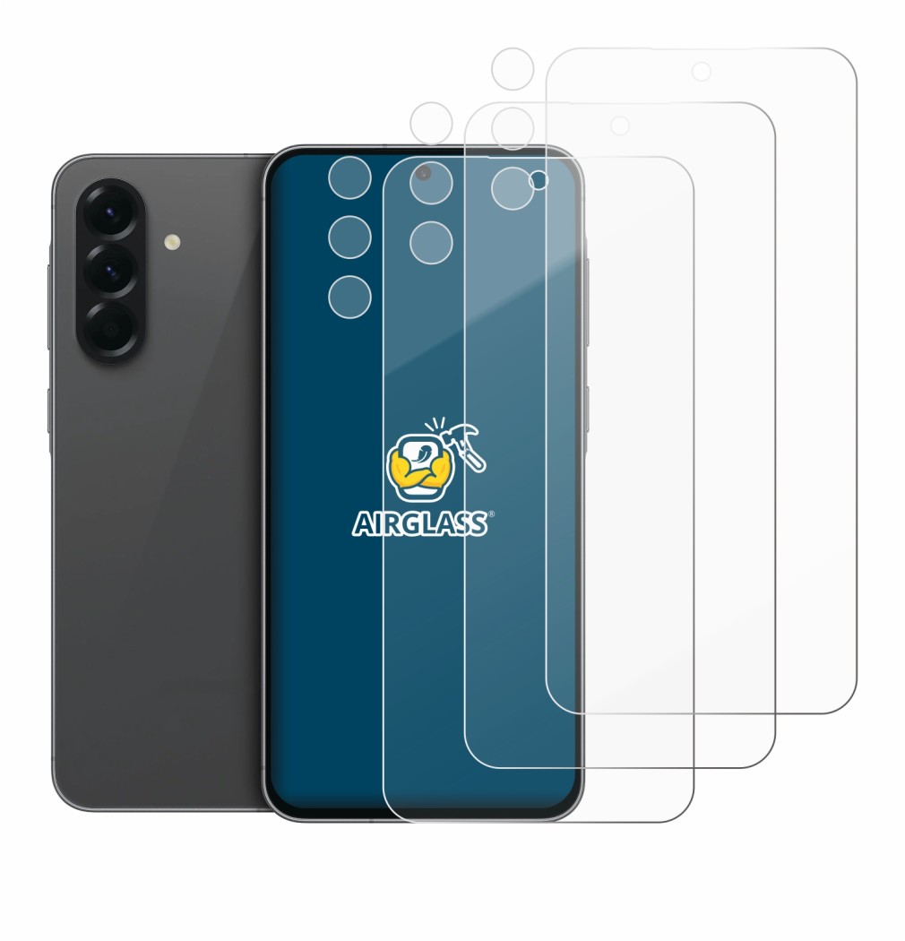 Image of the device Samsung Galaxy A56 5G (Front+Camera) with a wide variety of screen protectors.