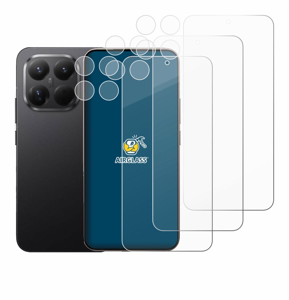 Image de l'appareil Xiaomi 15T Pro (Avant+Caméra) avec une grande variété de protections d'écran.