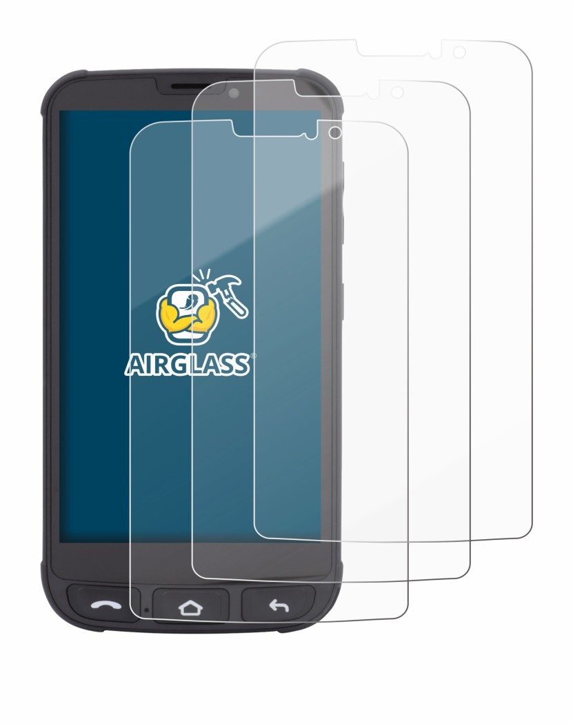 Image of the device Olympia Neo Mini with a wide variety of screen protectors.